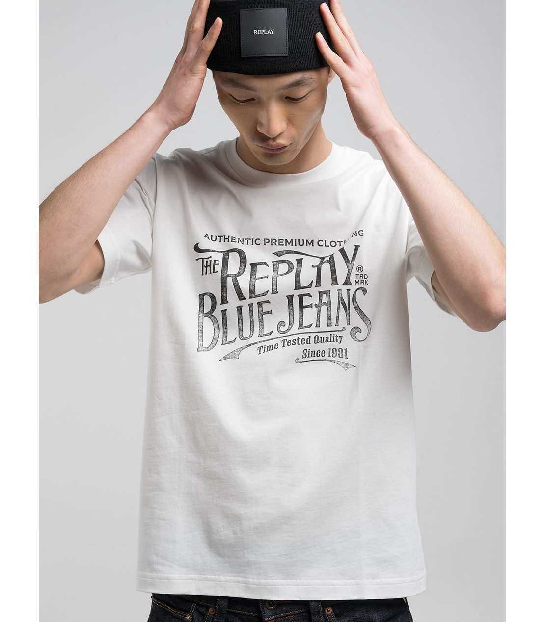 コットンジャ－ジープリントTシャツ 詳細画像 ホワイト 2